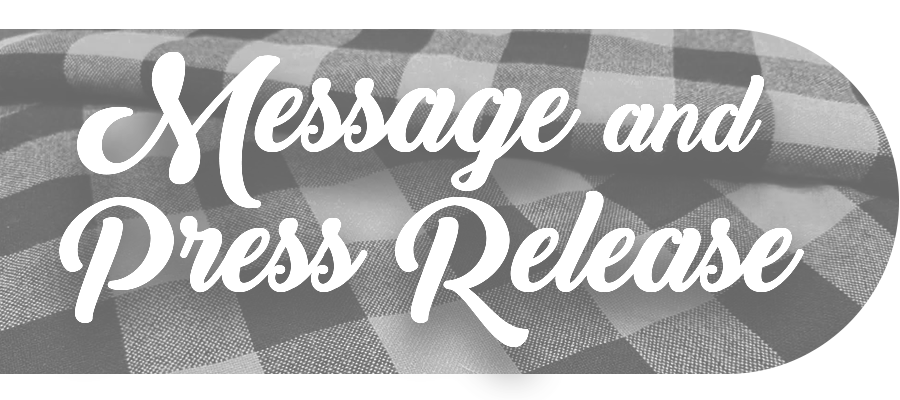 Message and Press Release