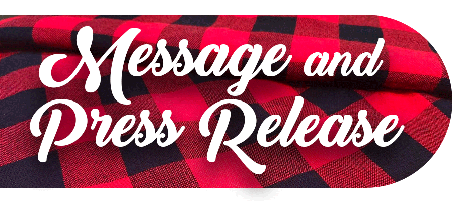 Message and Press Release