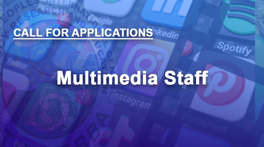 Call for Applications - Multimedia Staff