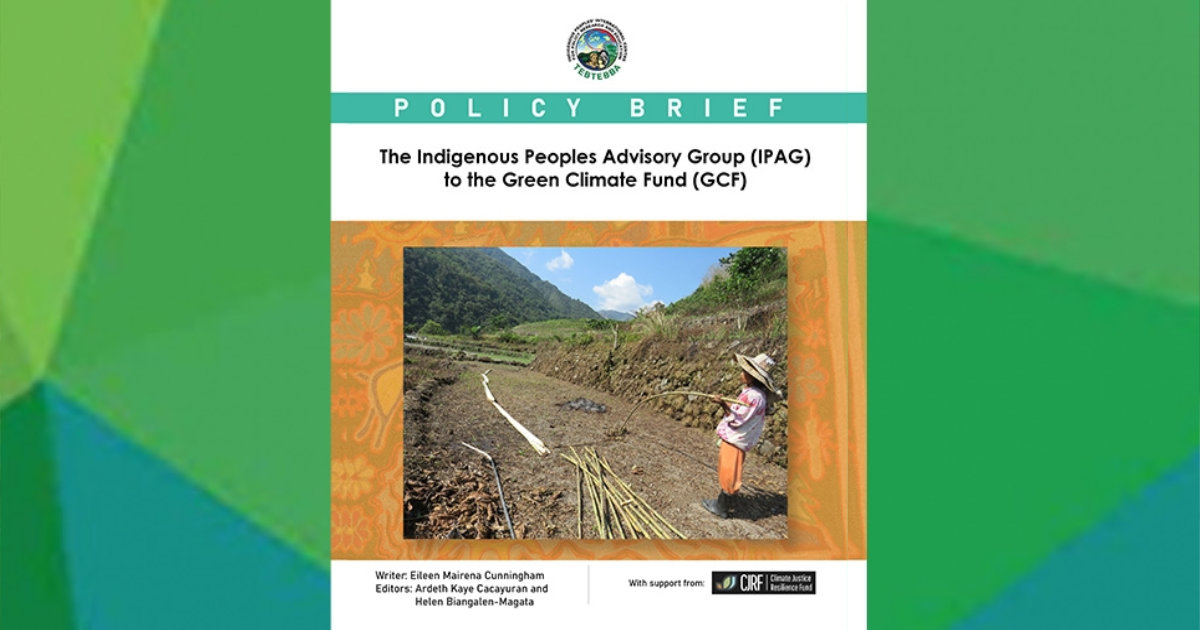 The Indigenous Peoples Advisory Group (IPAG) to the Green Climate Fund (GCF)