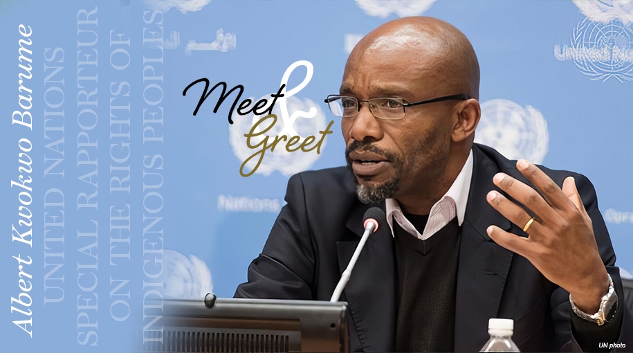 Meet and Greet with UNSRRIP Albert Kwokwo Barume
